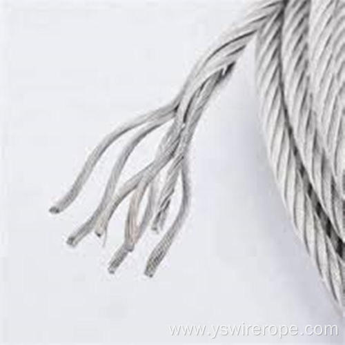 AISI 304 stainless steel wire rope 1x7 1.0mm